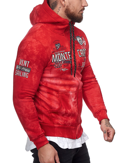 Monte Carlo Tie dye Hoodie - Red X70B