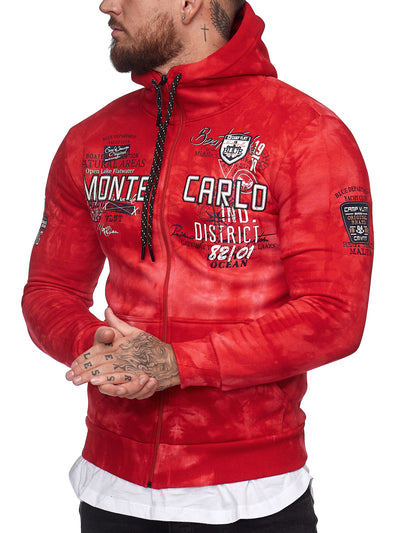 Monte Carlo Tie dye Hoodie - Red X70B