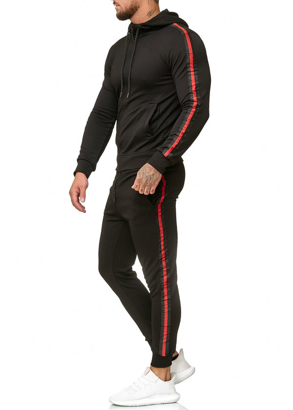 Singa Hoodie TrackSuit - Black X71A - FASH STOP