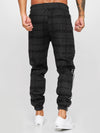 Sori Plaid Sweatpants Joggers - Black X74A