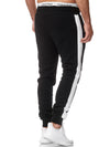 Dozip Stripe Sweatpants Joggers - Black X7A - FASH STOP