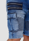 Araf Cargo Denim Shorts - Blue X81A