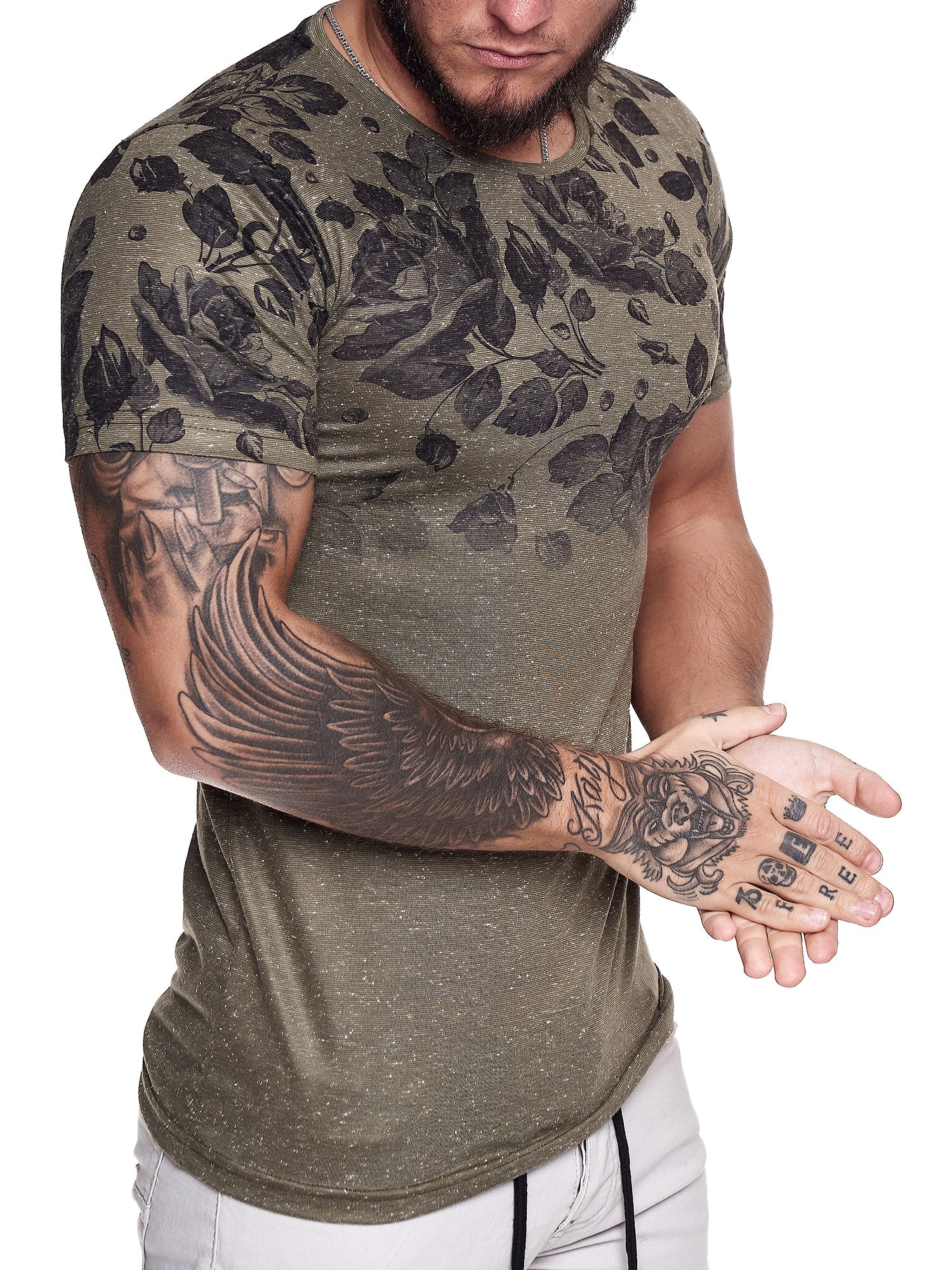 Lyster Graphic T-Shirt - Army Green X82B
