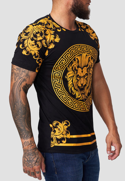 Ralion Graphic T-Shirt - Black Gold  X85A