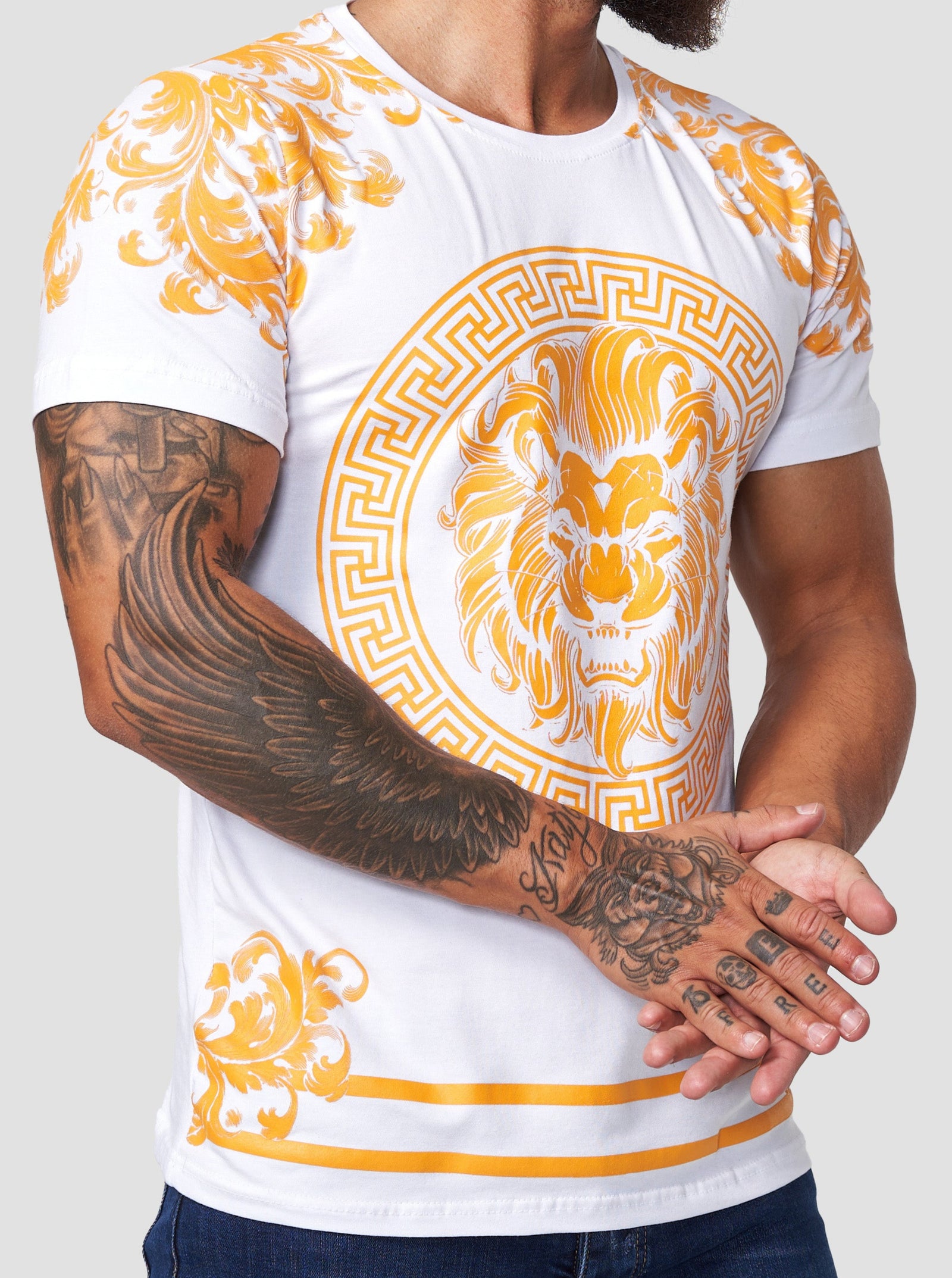 Ralion Graphic T-Shirt - White Gold  X85B