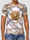 Defa Lion Graphic T-Shirt - White X86