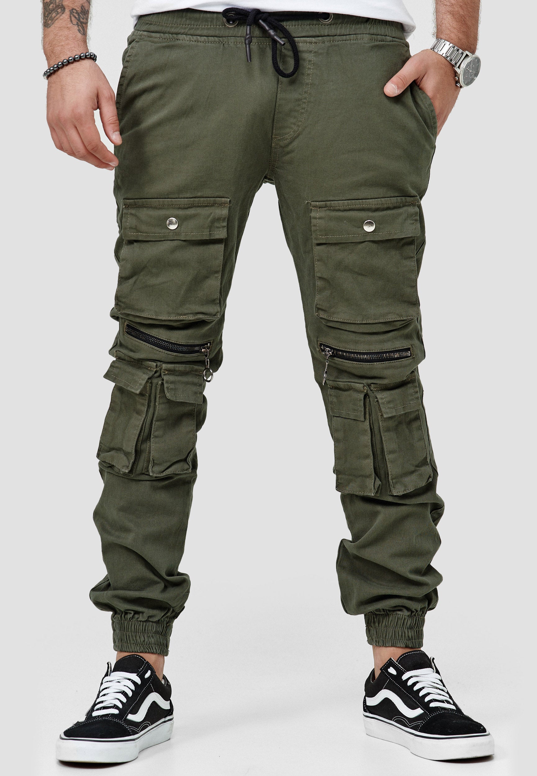 Relaxed Fit Cargo trousers | Dark Green | Jack & Jones®