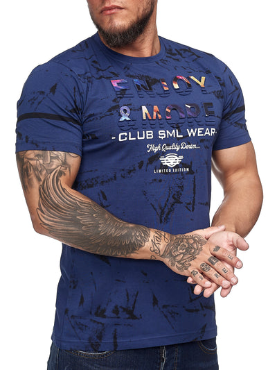 Emor Graphic T-Shirt - Navy Blue X99A