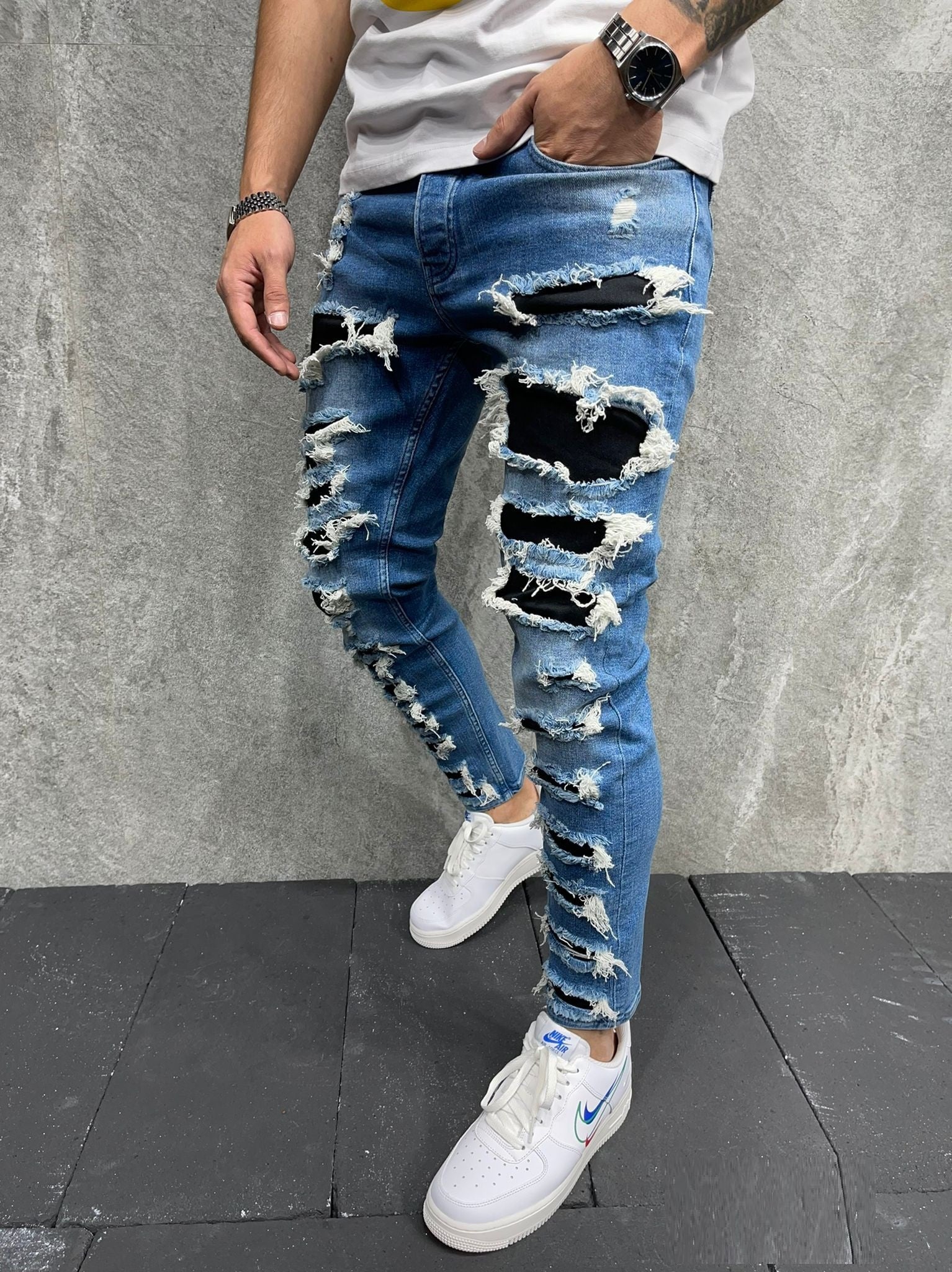 Heli Ankle Jeans - Washed Blue Y8 - FASH STOP