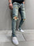 Ritte Slim Fit Ripped Jeans - Blue Y9