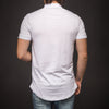N&R Men NoSo Paint Stains Polo Collar T-shirt - White