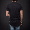 N&R Men NoSo Paint Stains Polo Collar T-shirt - Black