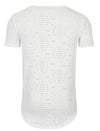 Y&R Mock Holes Perforated Poly T-Shirt - Off White