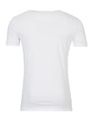 Y&R Men 1 Side Perforated Holes Slit T-Shirt - White