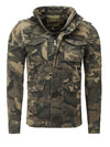 Y&R Men Stylish Camouflage Mid Length Jacket